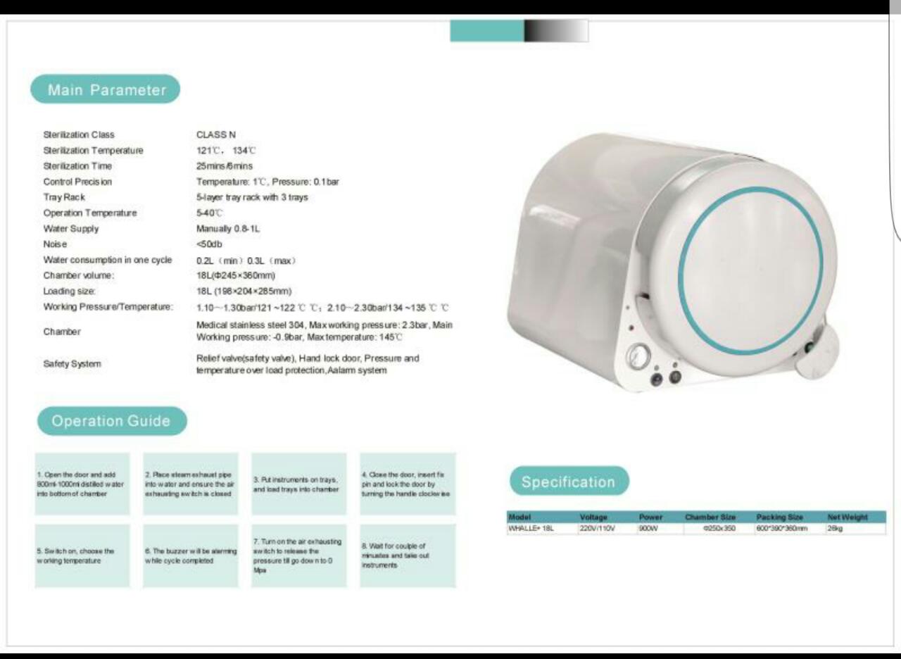 Autoclave sterilizer Class,N